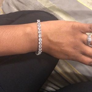 Sterling silver bracelet CZ stones
